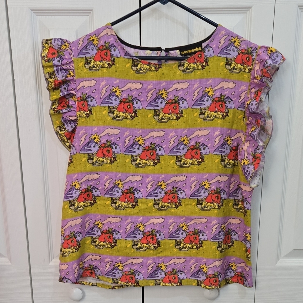 Nooworks Jammin Ruffle Top